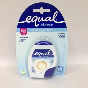 EQUAL CLASSIC SWEETENER 100 TABS
