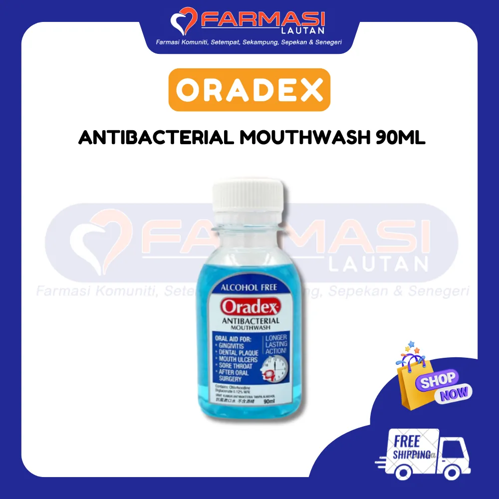 ORADEX ANTIBACTERIAL MOUTHWASH 90 ML
