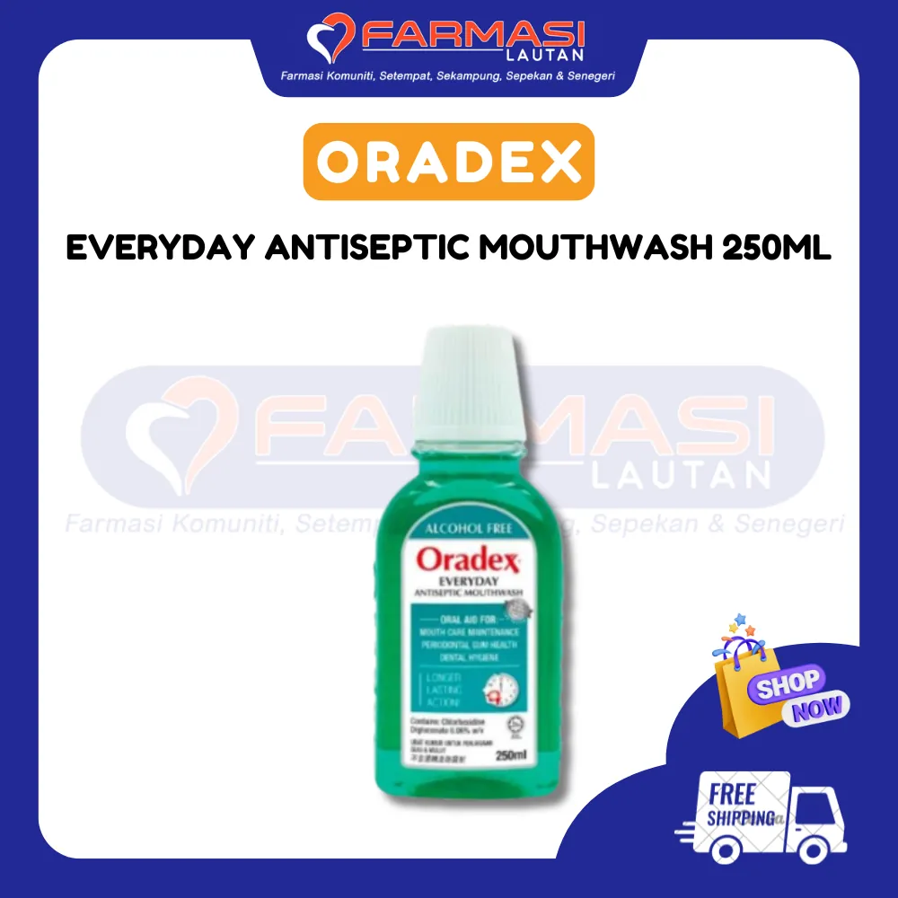ORADEX EVERYDAY ANTISEPTIC MOUTHWASH 250 ML