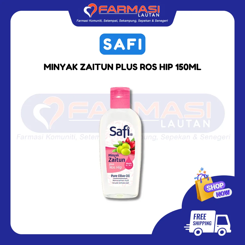 SAFI MINYAK ZAITUN PLUS ROS HIP 150 ML