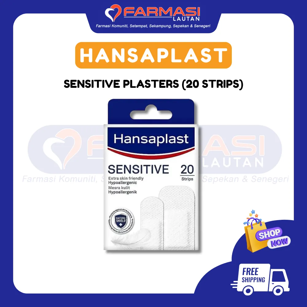 HANSAPLAST SENSITIVE HYPOALLERGENIC 20 STRIPS