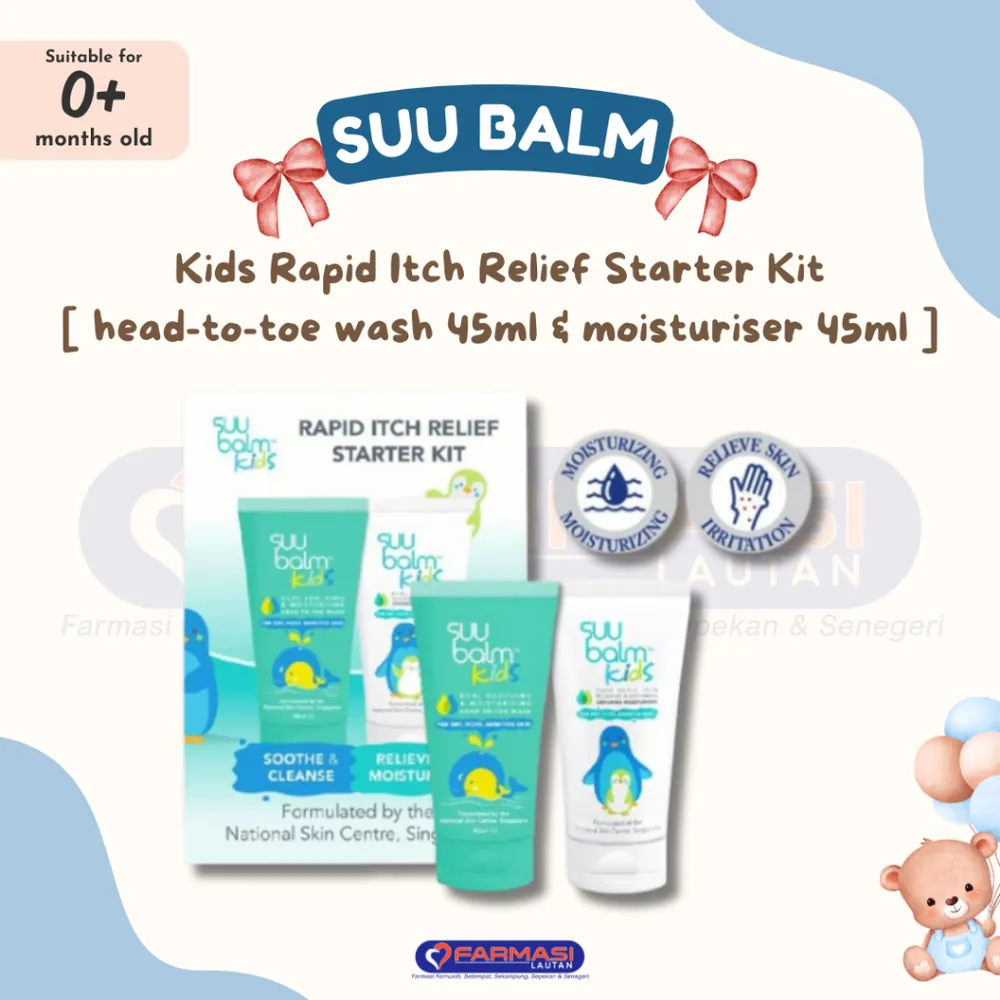 SUU BALM KIDS RAPID ITCH RELIEF STARTER KIT 2 X 45 ML
