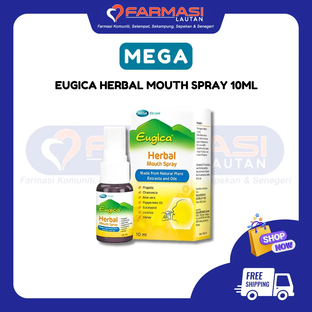MEGA EUGICA HERBAL MOUTH SPRAY 10 ML