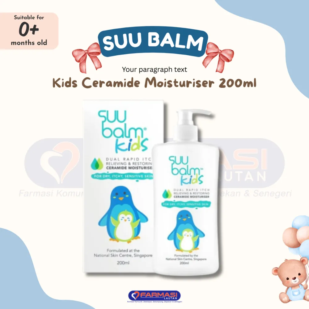SUU BALM KIDS CERAMIDE MOISTURISER 200 ML