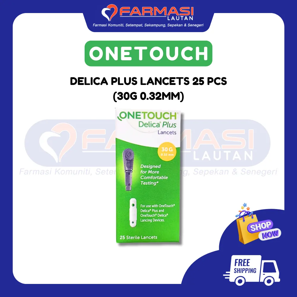 ONETOUCH DELICA PLUS 30 G 0.32 MM 25 LANCETS