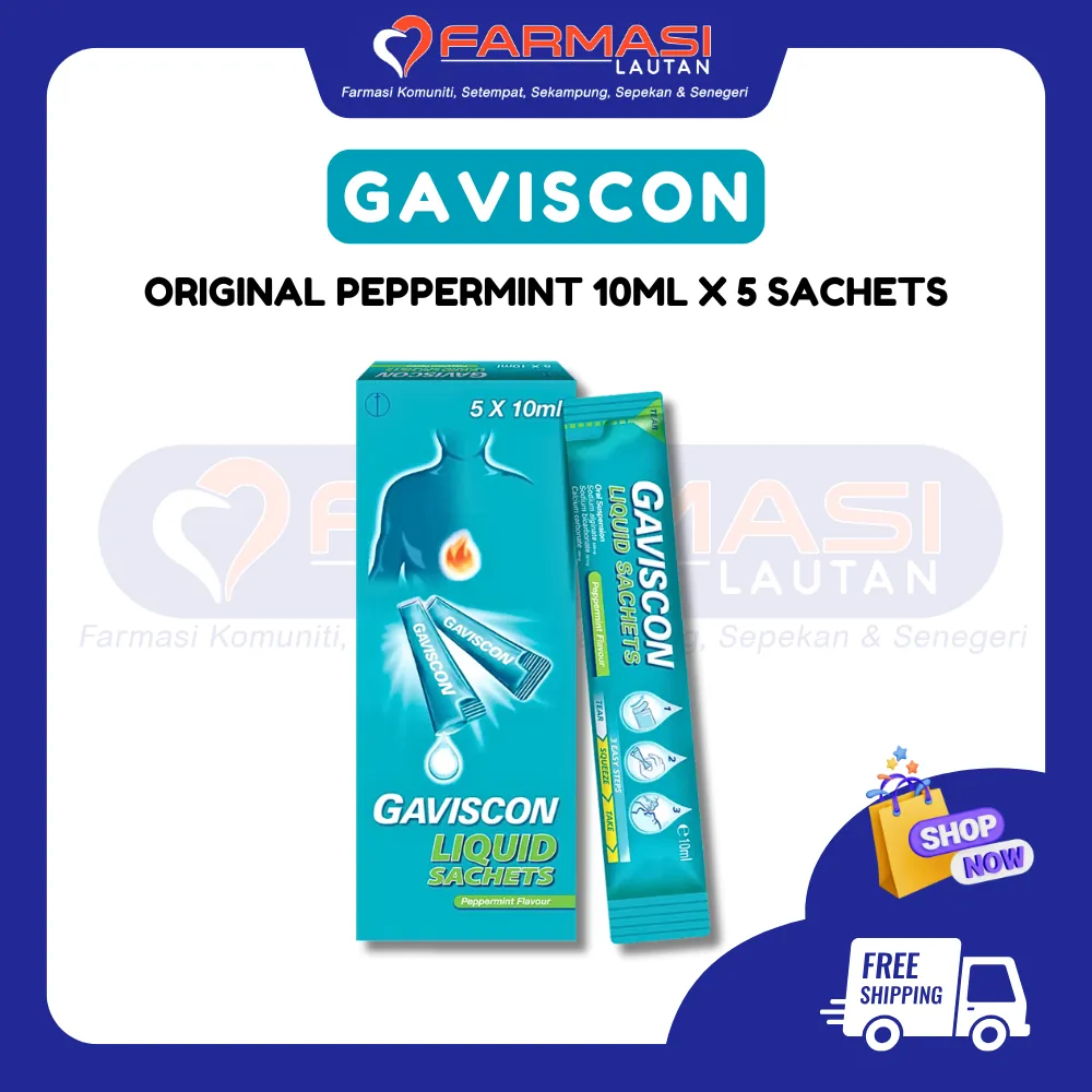 GAVISCON PEPPERMINT 10 ML 5 SCHTS
