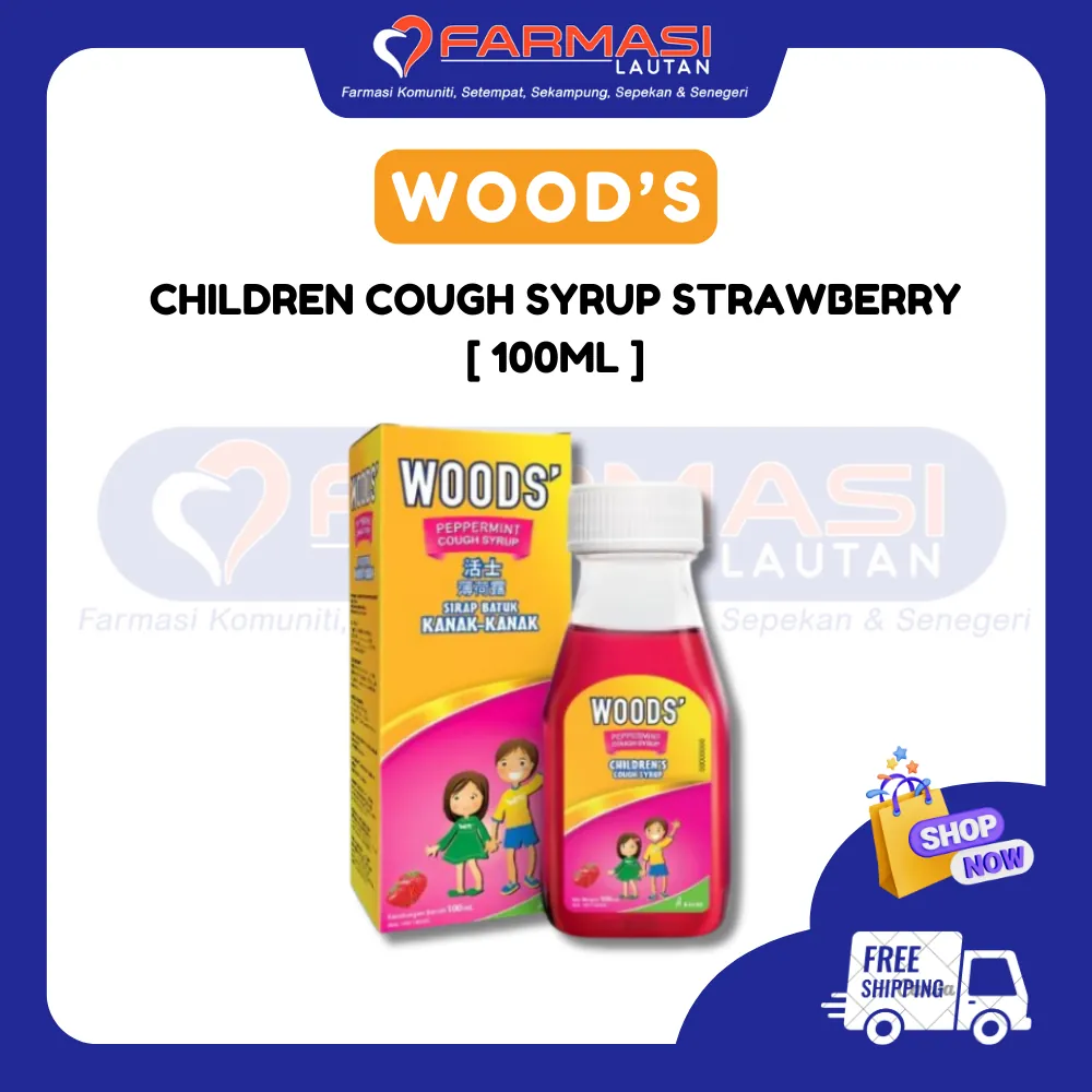 WOOD'S COUGH SYRUP CHILDREN STRAWBERRY 100 ML