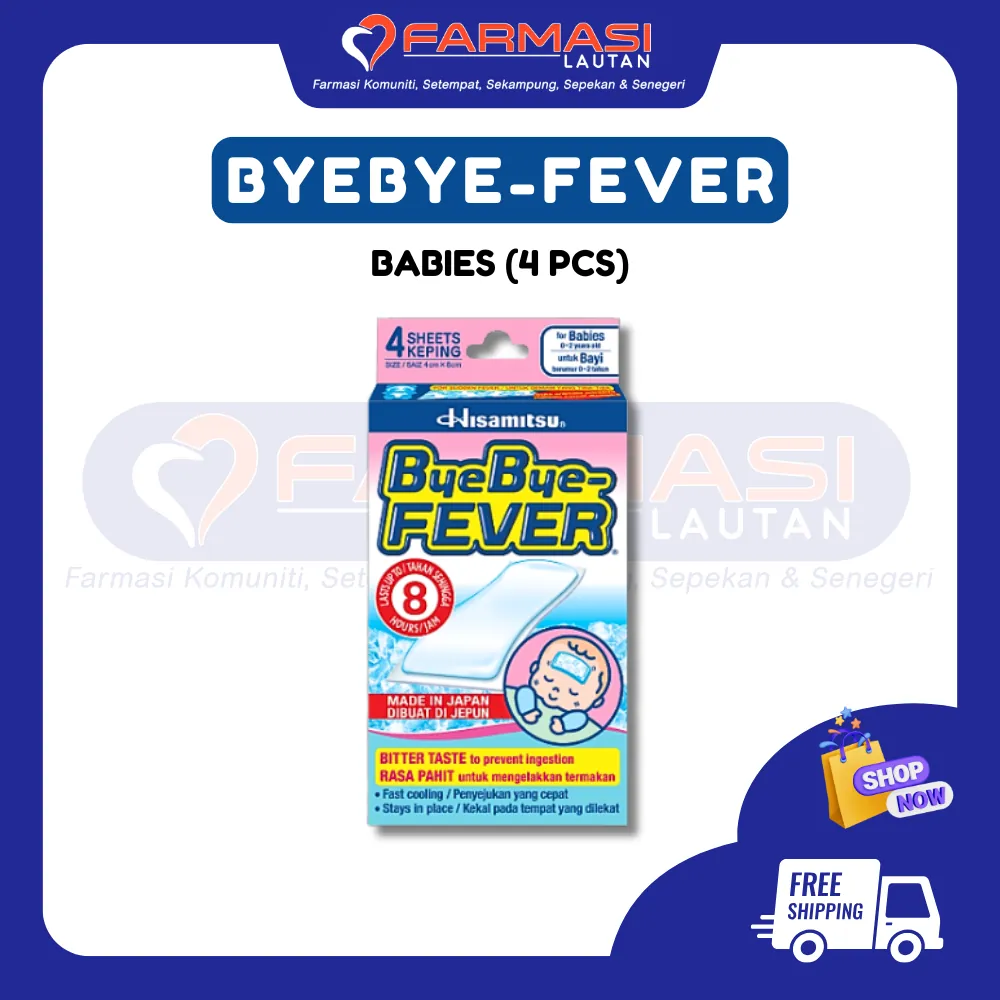 BYEBYE-FEVER BABIES 4 CM X 8 CM 4 SHEETS