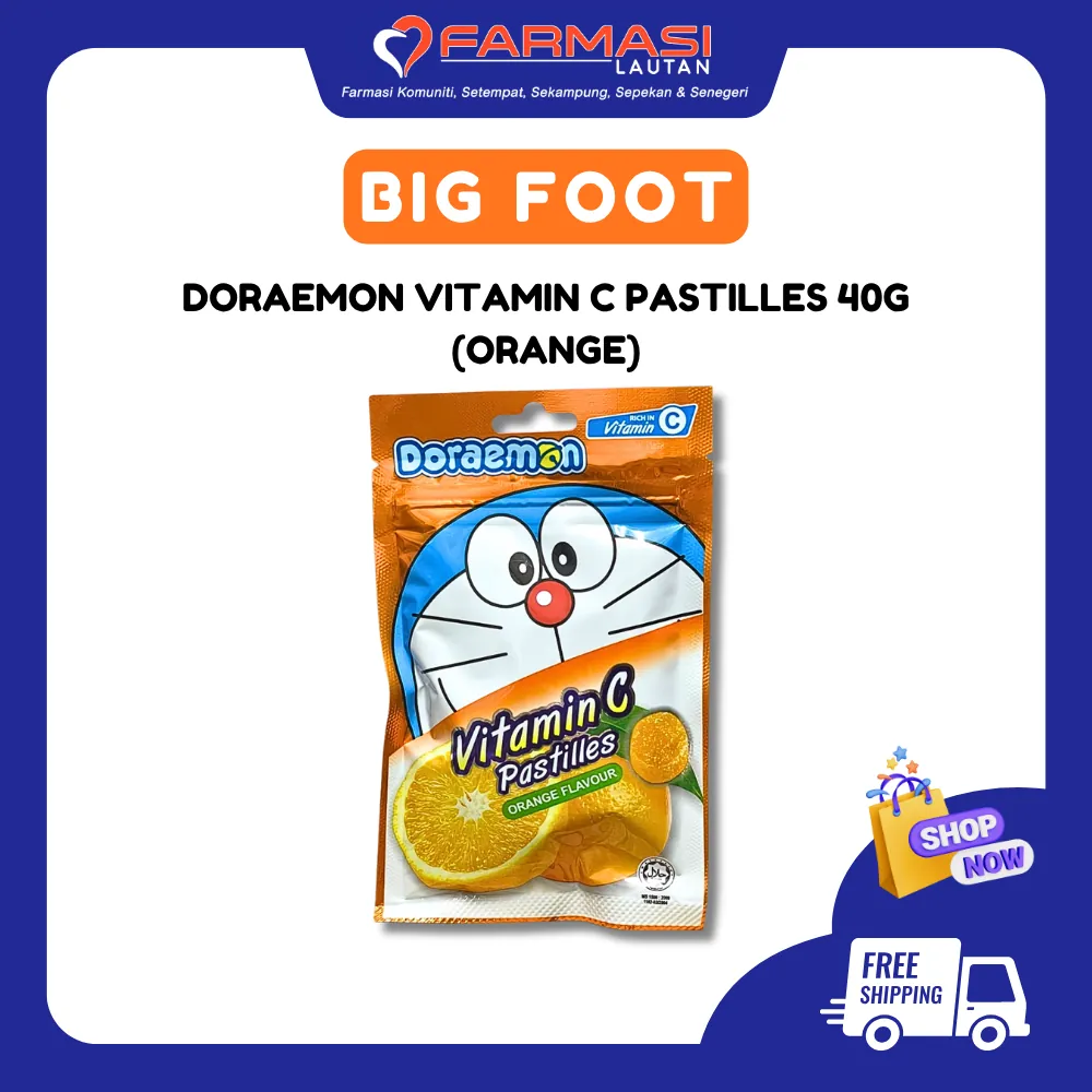 Doraemon Vit C Pastilles Orange 40 g