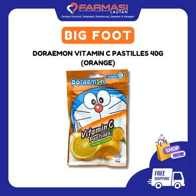 Doraemon Vit C Pastilles Orange 40 g