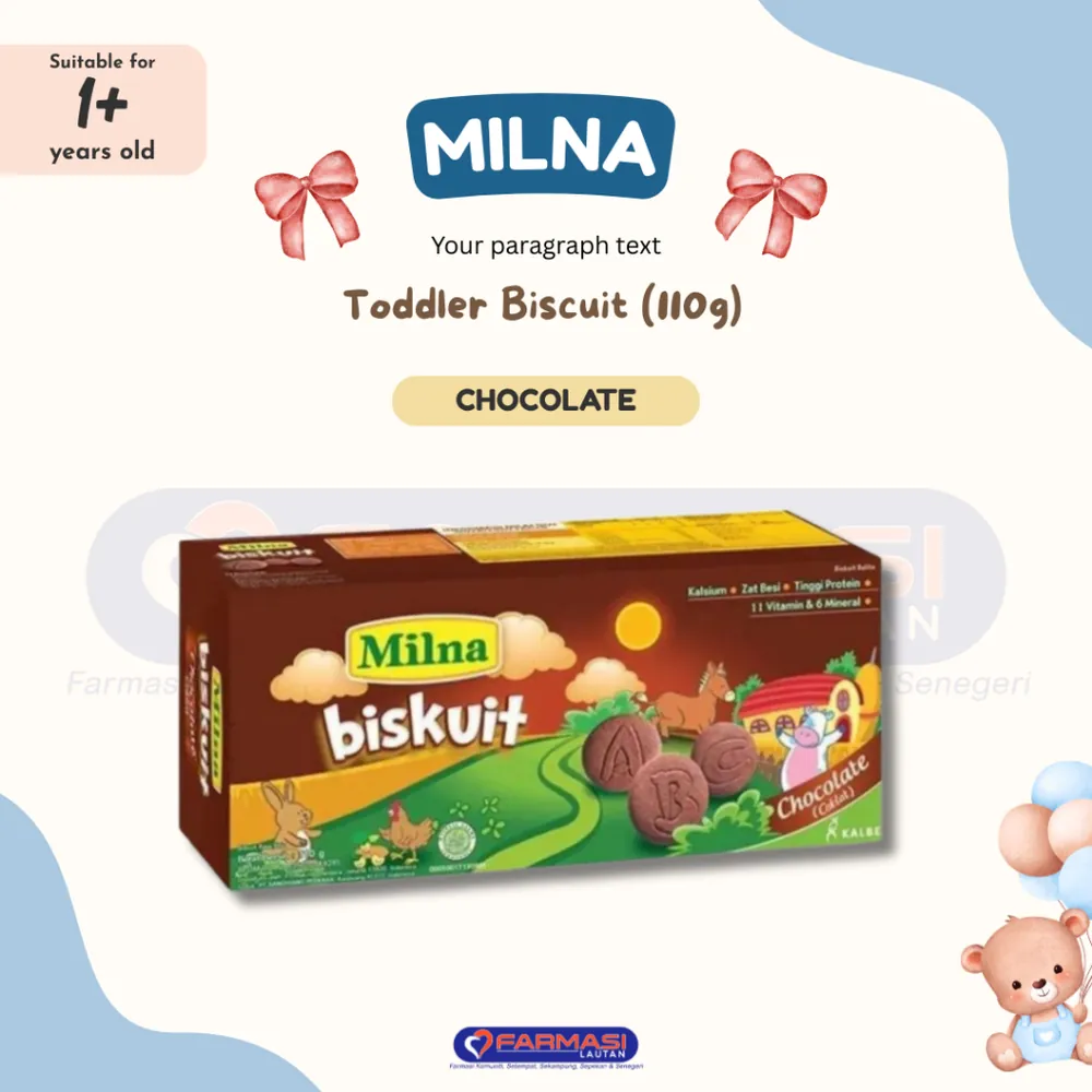 MILNA TODDLER BISCUIT CHOCOLATE 110G