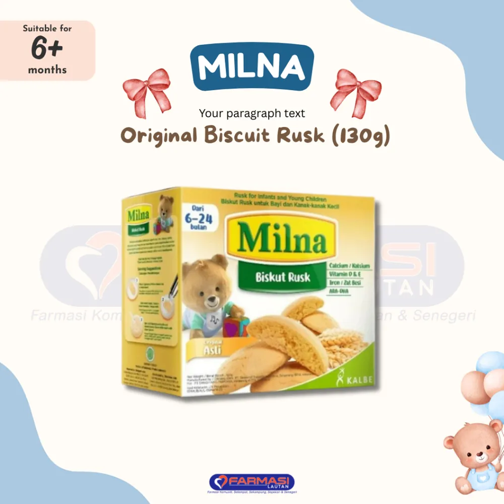 MILNA BISKUT RUSK ASLI 130 G