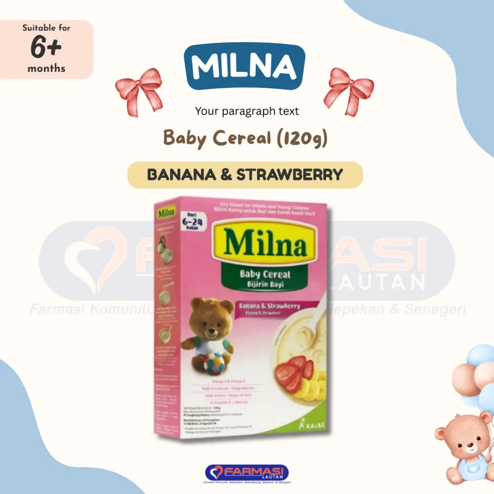 MILNA BABY CEREAL BANANA & STRAWBERRY 120 G