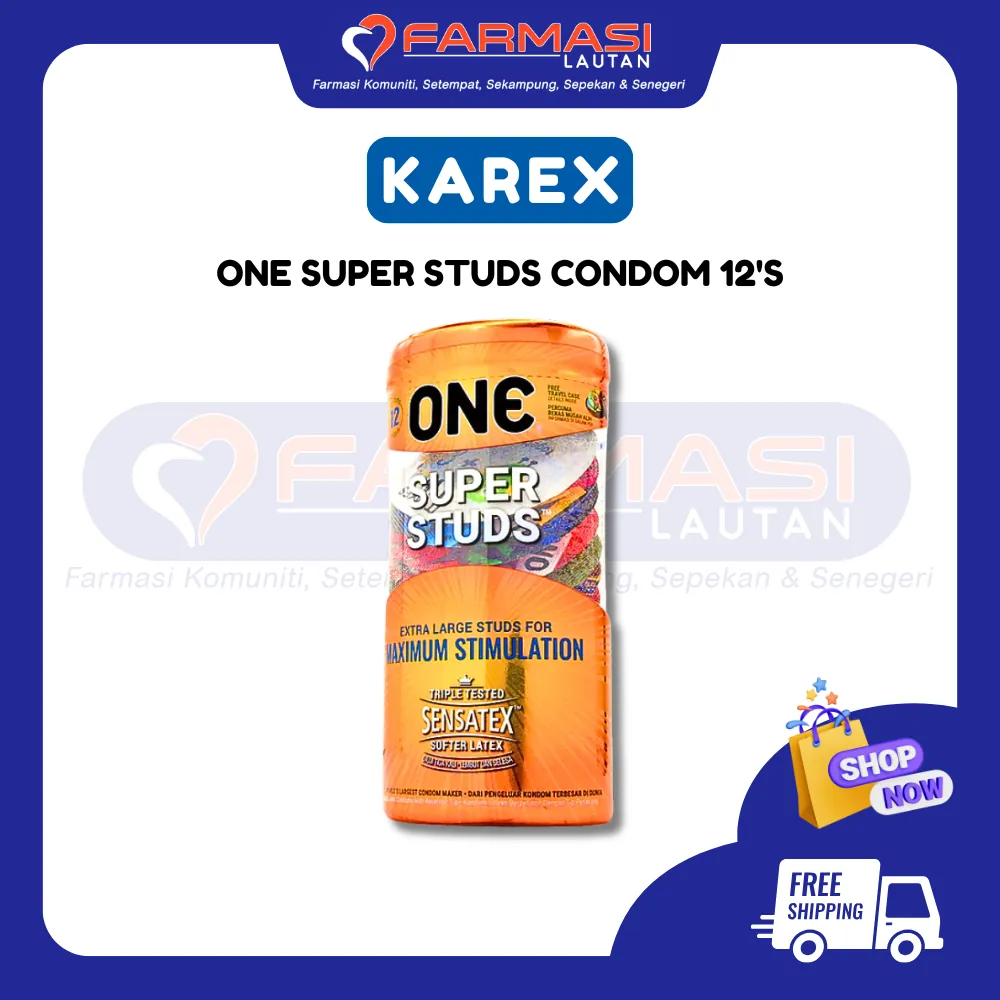 KAREX ONE SUPER STUDS 12 CONDOMS