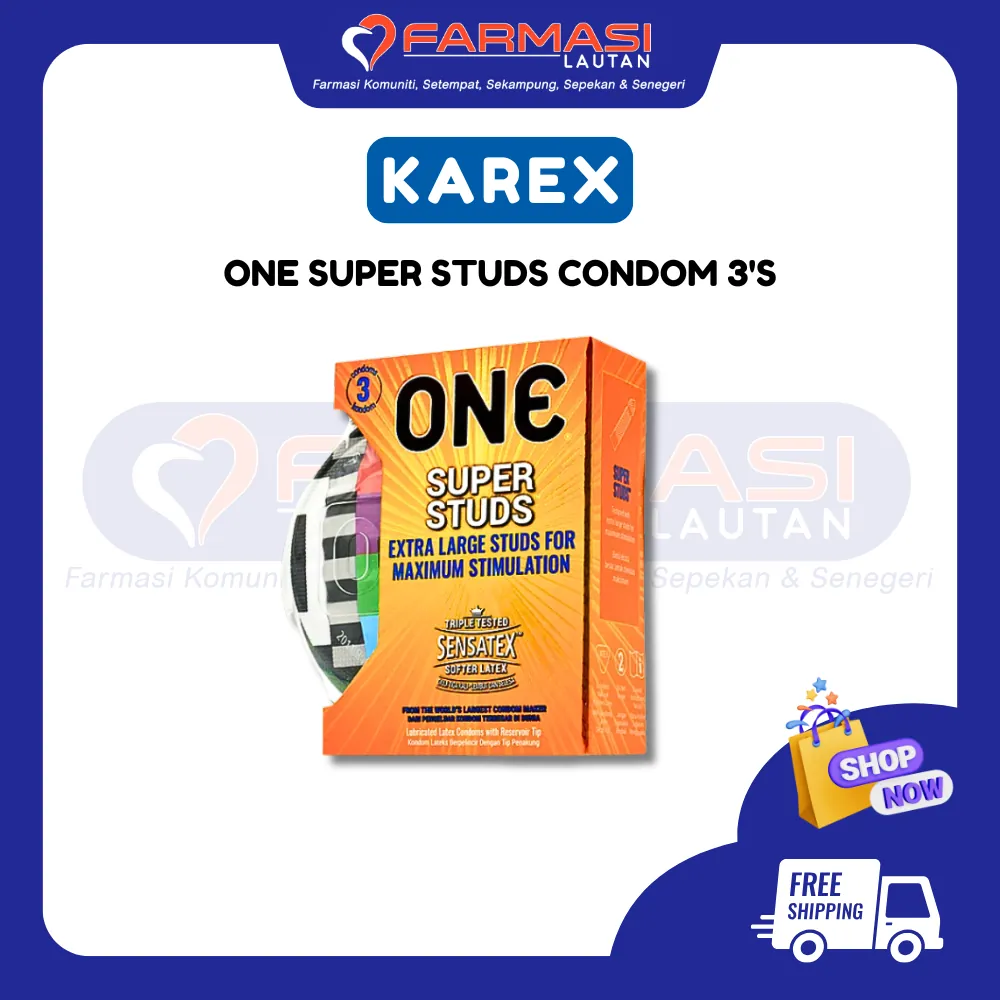 KAREX ONE SUPER STUDS 3 CONDOMS