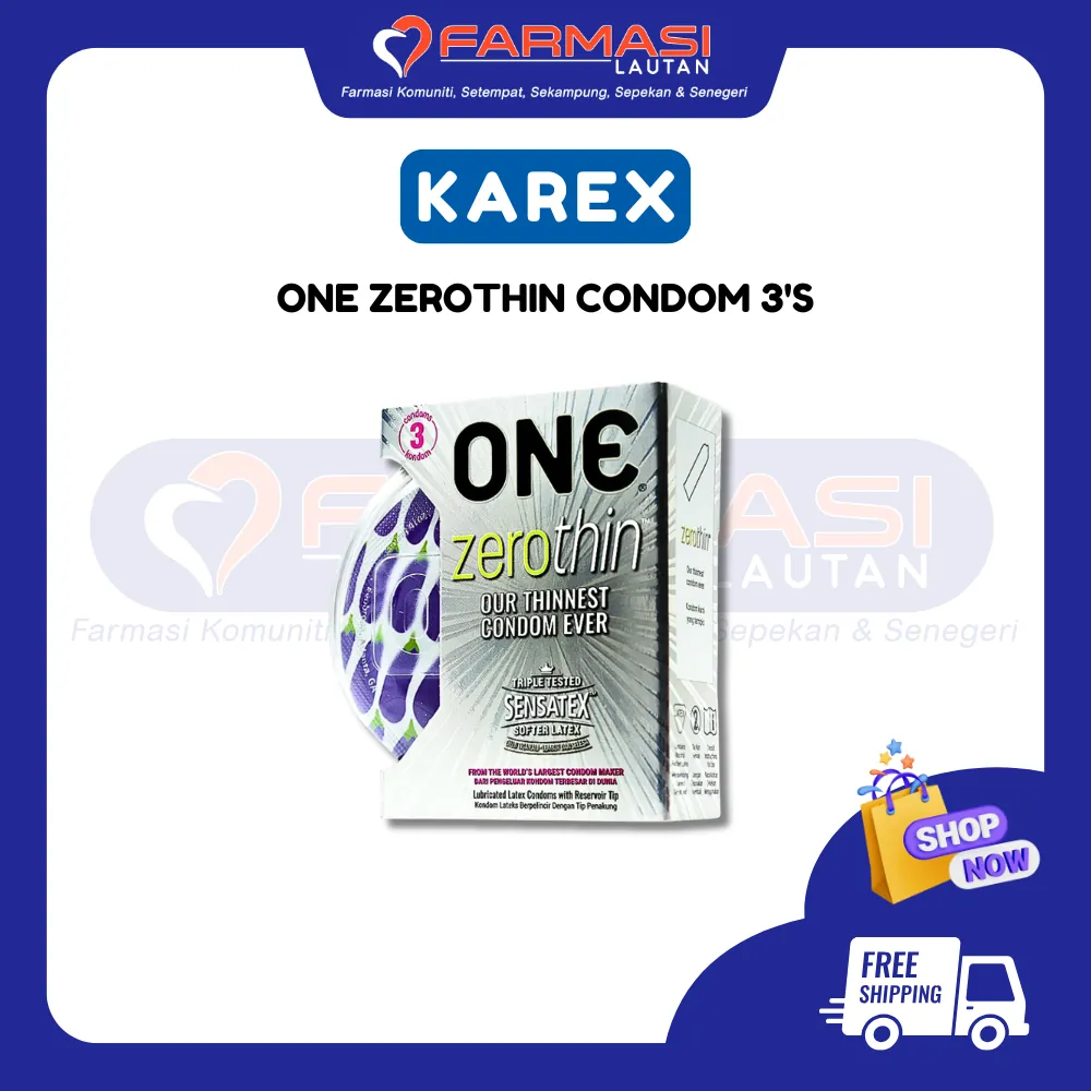 KAREX ONE ZEROTHIN 3 CONDOMS