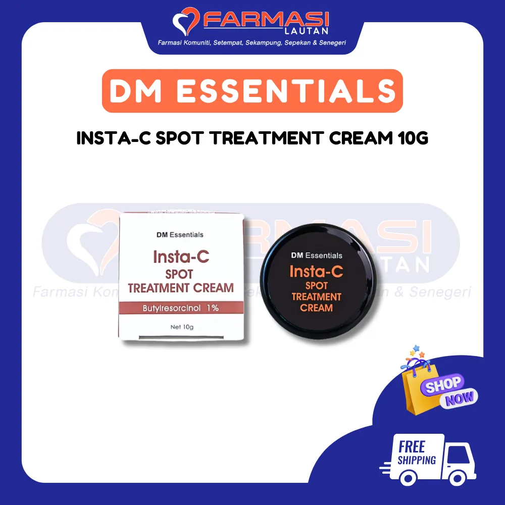DM ESSENTIALS INSTA-C VIT C NIGHT CREAM / SPOT TREATMENT CREAM 10 G