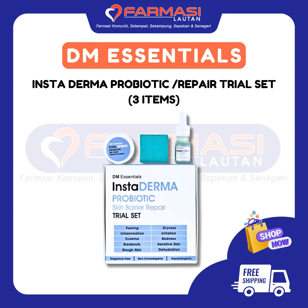 DM ESSENTIALS INSTA DERMA PROBIOTIC/REPAIR TRIAL SET