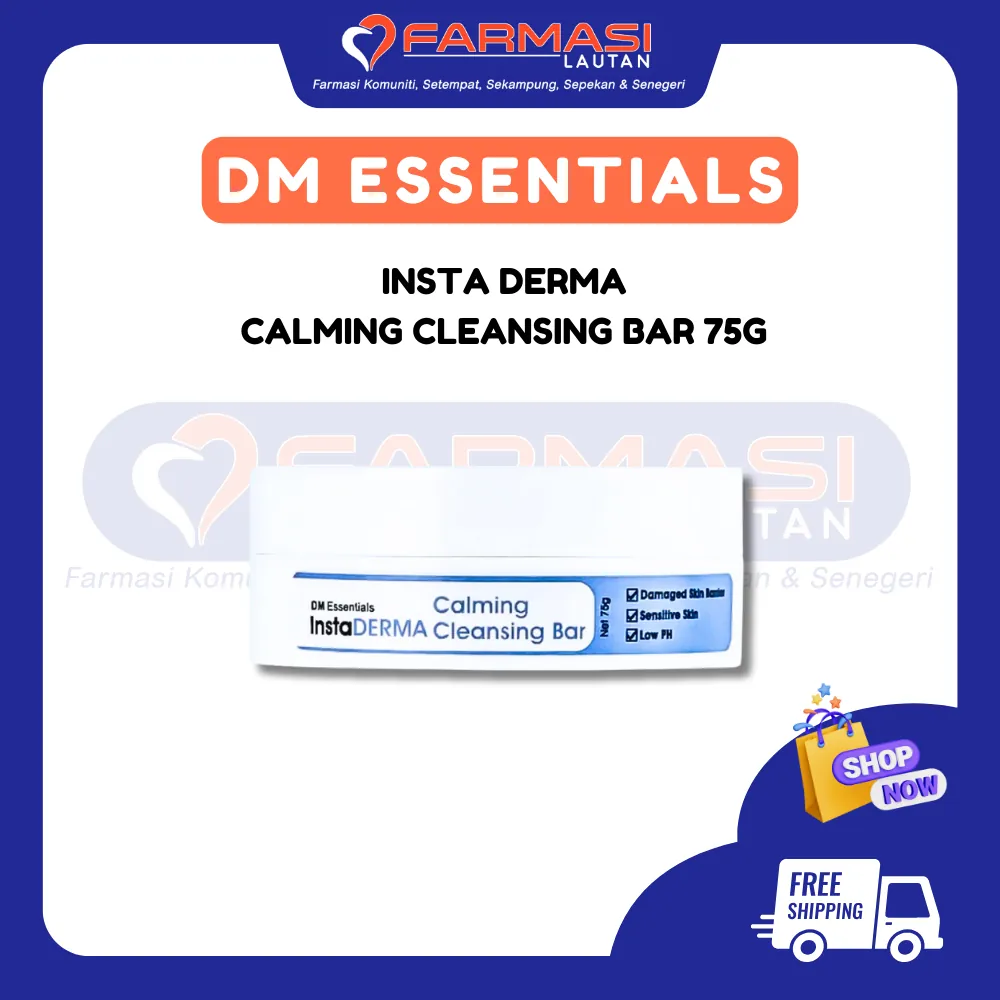 DM ESSENTIALS INSTA DERMA CALMING CLEANSING BAR 75 G
