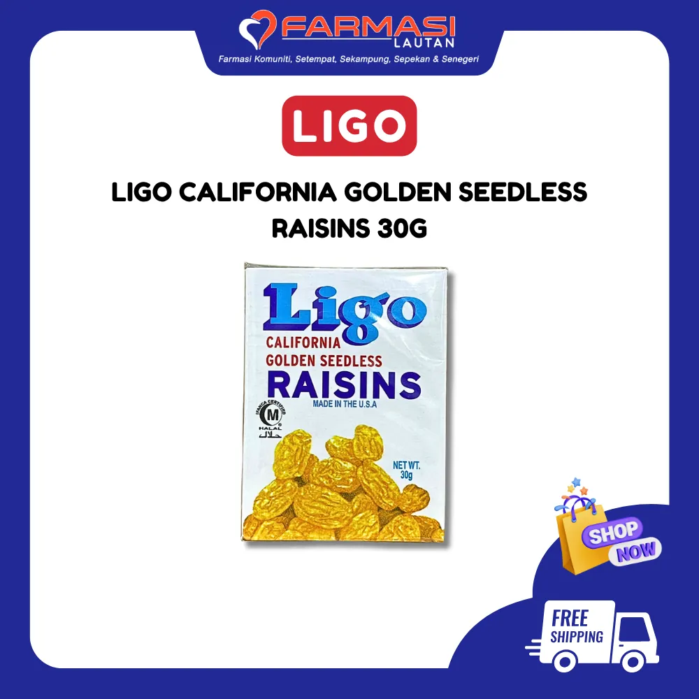 Ligo Golden Seedless Raisins 30 g