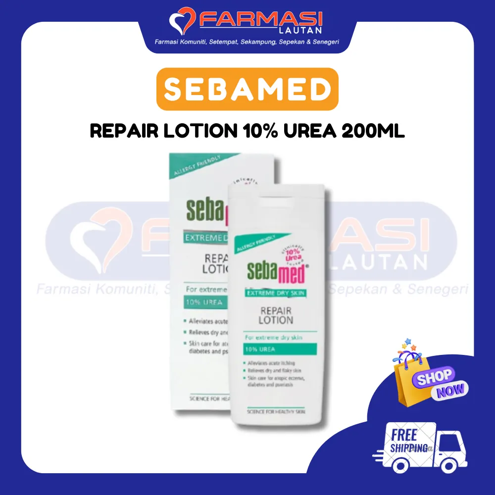 SEBAMED REPAIR LOTION 10% UREA 200 ML