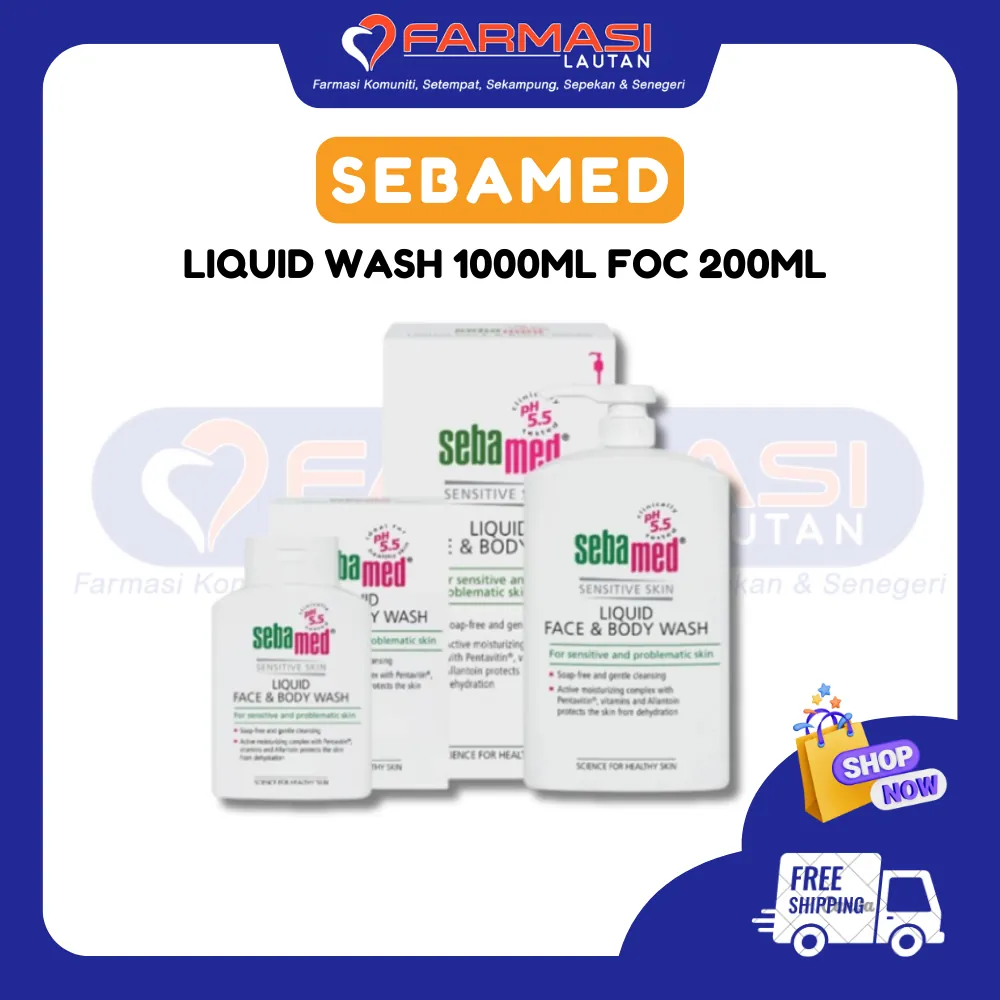 SEBAMED LIQUID WASH 1000 ML