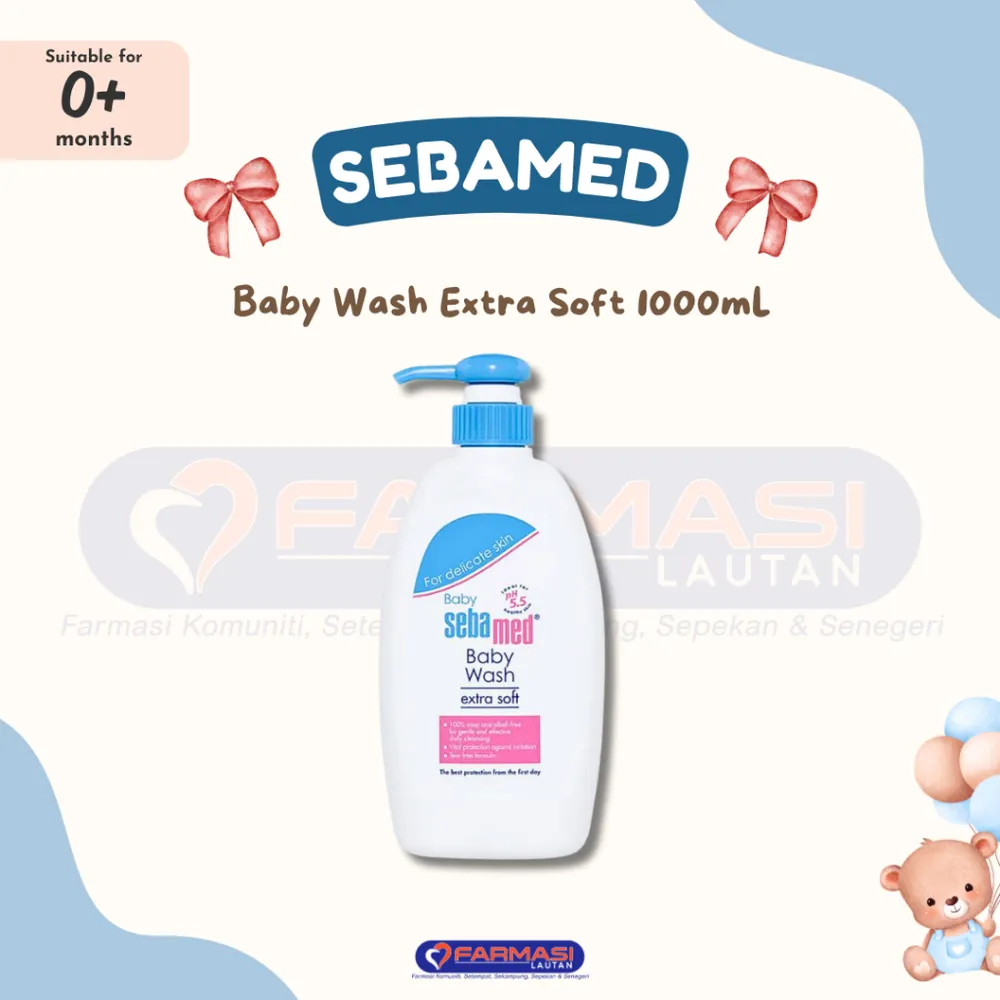 SEBAMED BABY WASH EXTRA SOFT 1000 ML