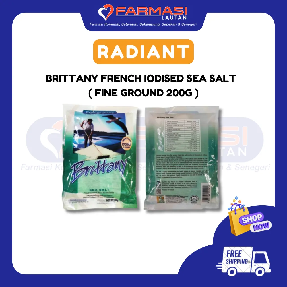 BRITTANY FRANCE FINE SEA SALT 200 G