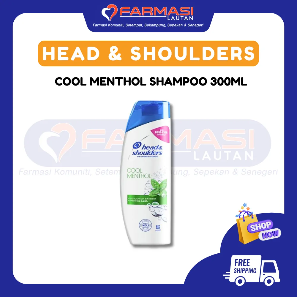 H&S SHAMPOO COOL MENTHOL 300 ML
