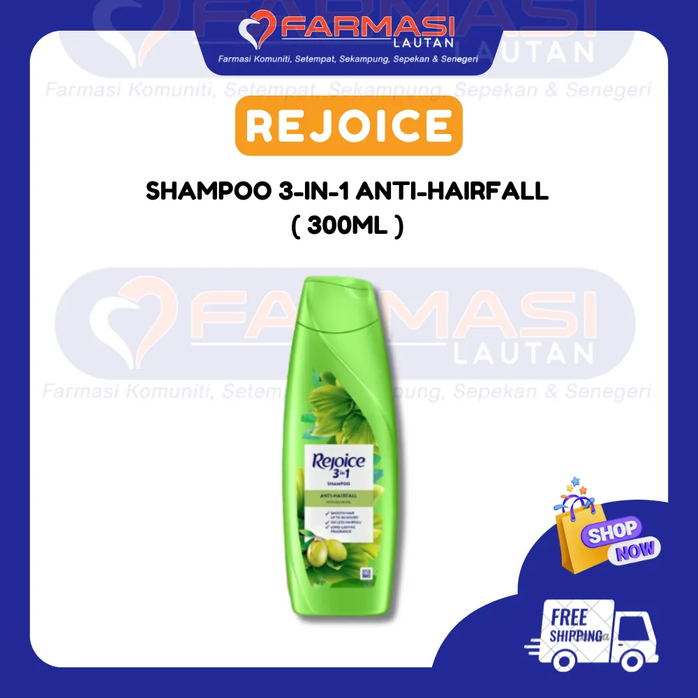 REJOICE SHAMPOO 3 IN 1 ANTI-HAIR FALL 340 ML