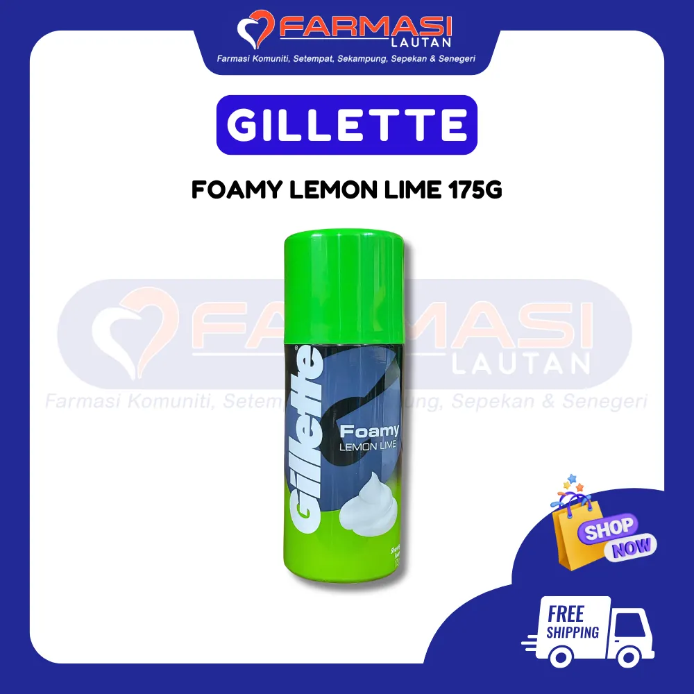 GILLETTE FOAMY LEMON LIME 175 G
