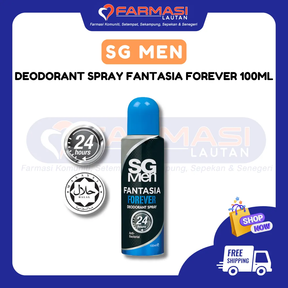SG MEN DEODORANT SPRAY FANTASIA FOREVER 100 ML