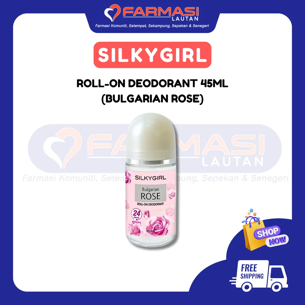 SILKYGIRL ROLL-ON DEODORANT BULGARIAN ROSE 45 ML
