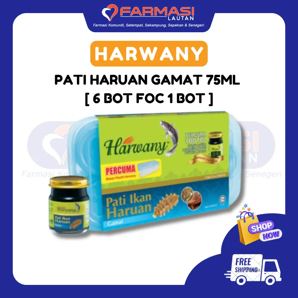 HARWANY PATI HARUAN GAMAT 75 ML 6 BOT FOC 1 BOT