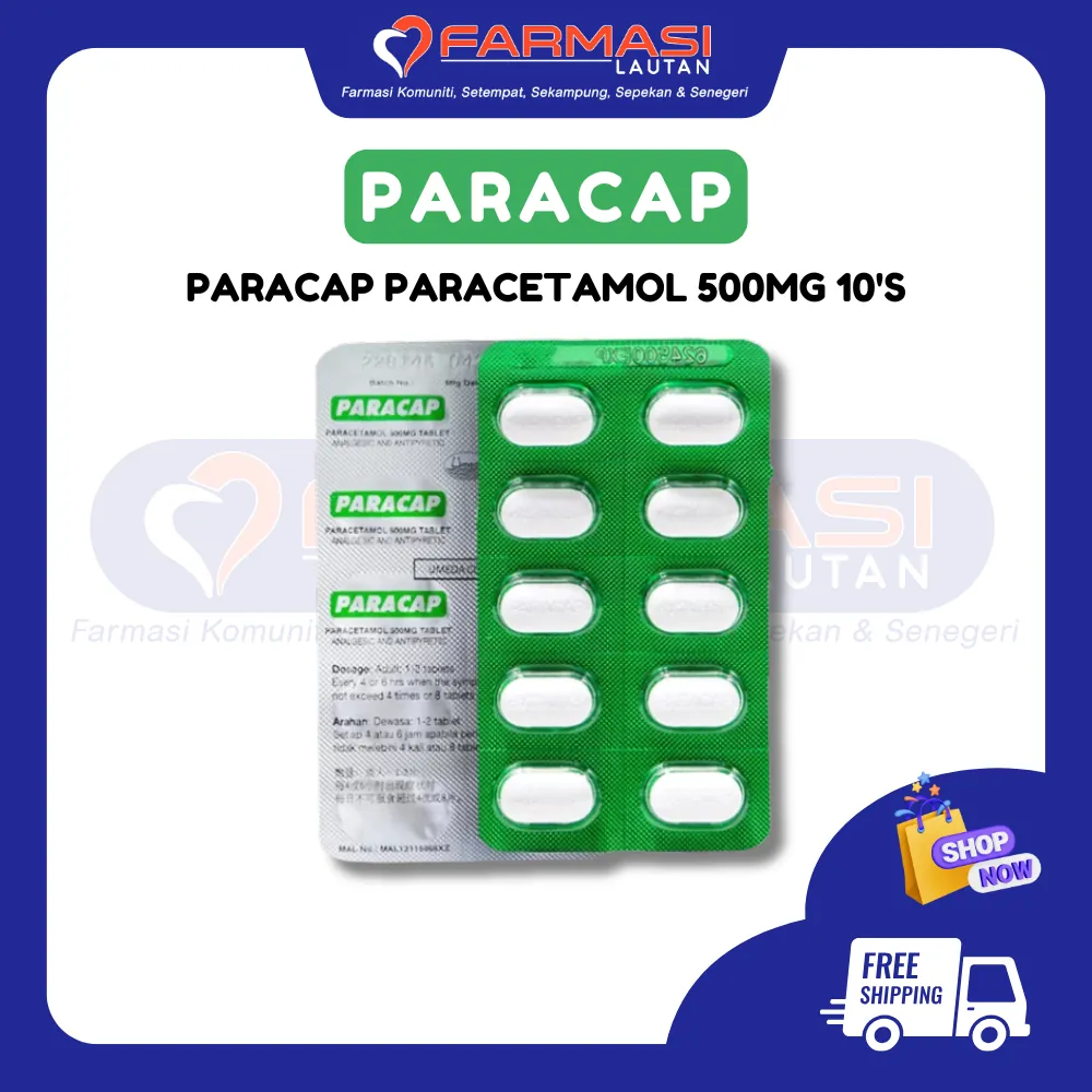 PARACAP 500 MG 10 TAB