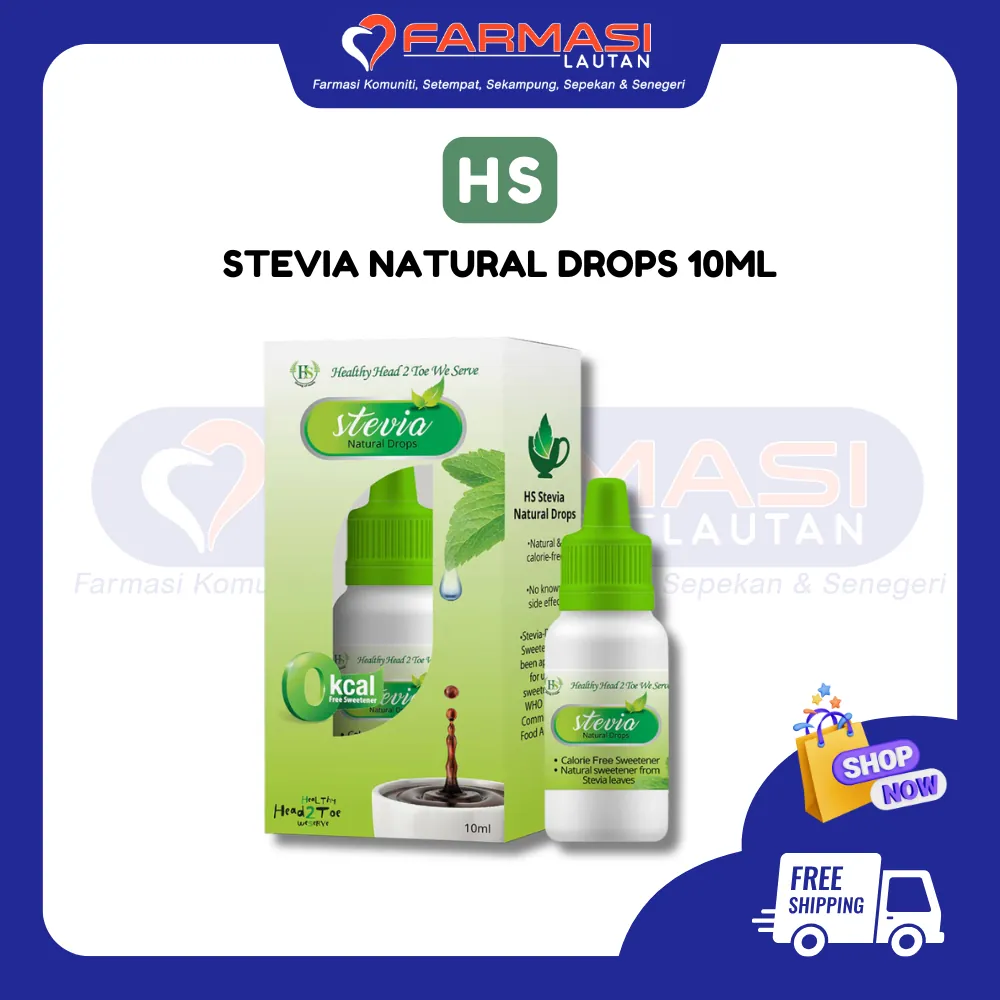 HS STEVIA NATURAL DROPS 10ML