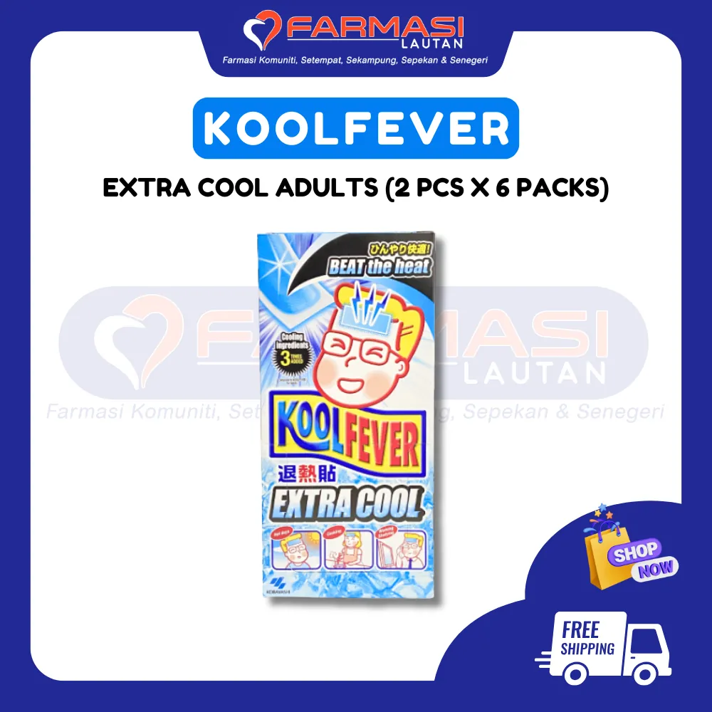 KOOLFEVER EXTRA COOL ADULT 2 SHEETS X 6 PCKT