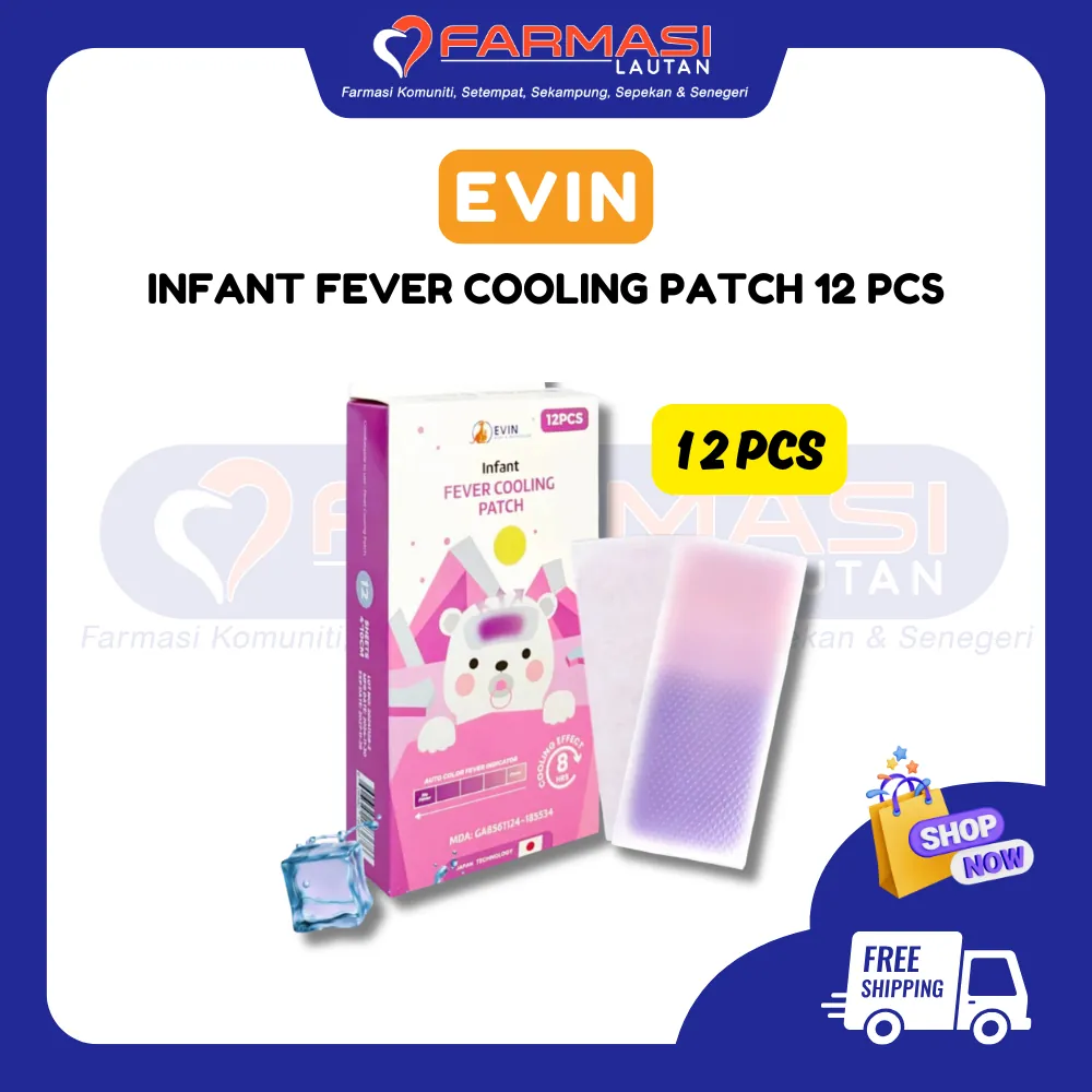 EVIN INFANT FEVER COOLING PATCH 12 PCS