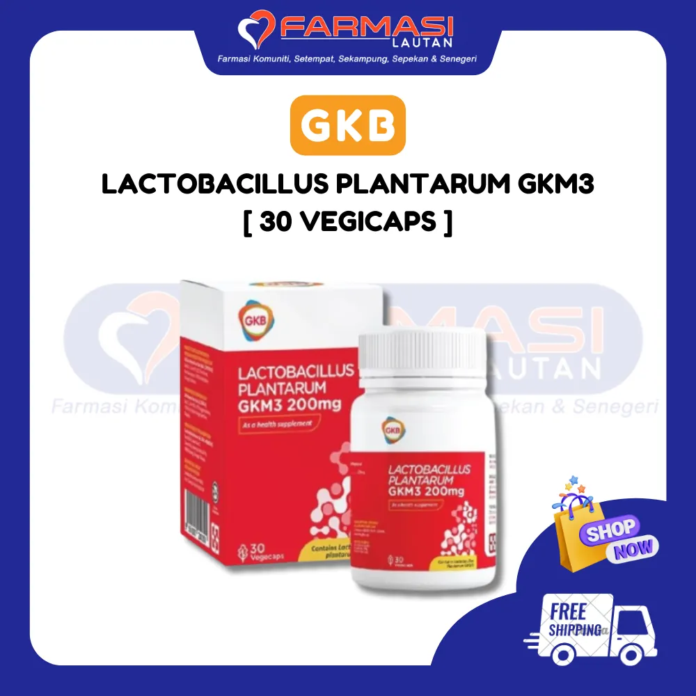 GKB LACTOBACILLUS PLANTARUM GKM3 200 MG 30 VCAPS