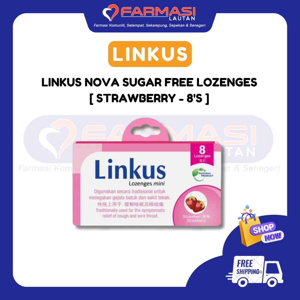 LINKUS LOZENGES MINI STRAWBERRY 8 LZG