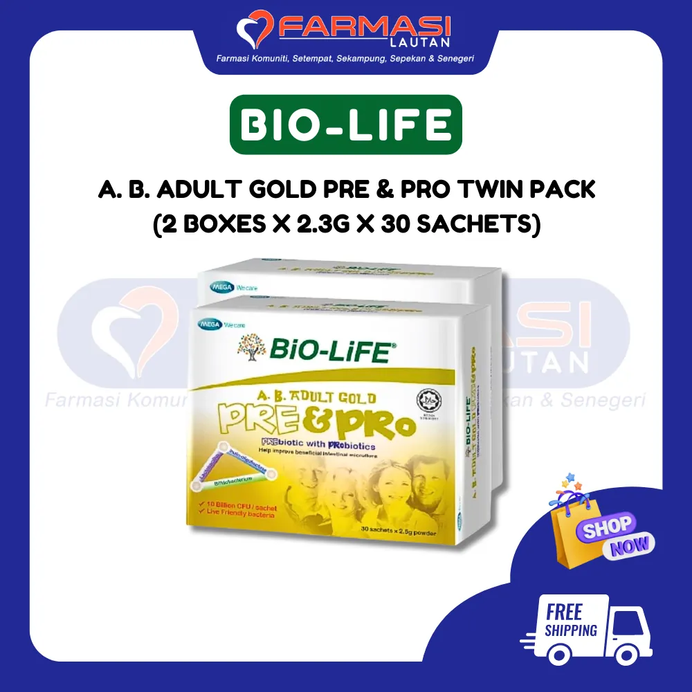 BIO-LIFE A. B. ADULT GOLD PRE & PRO 2.5 G 30 SCHTS TP