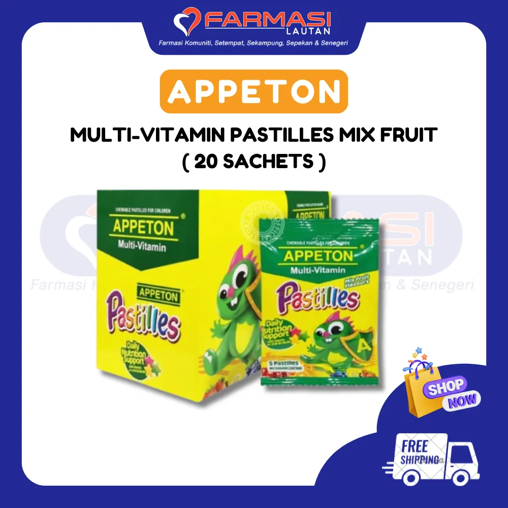 APPETON MULTI-VITAMIN MIX FRUITS 5 PASTILES 20 SCHTS