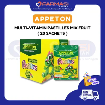 APPETON MULTI-VITAMIN MIX FRUITS 5 PASTILES 20 SCHTS