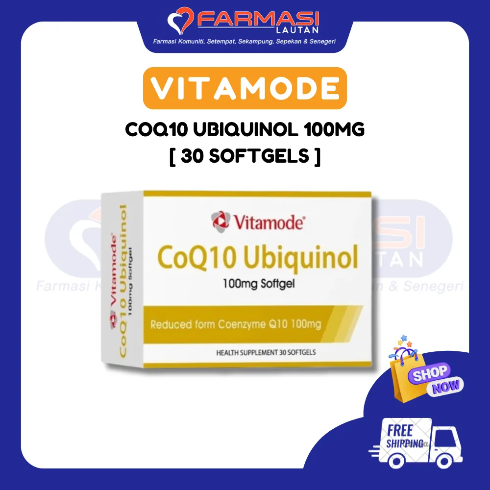 VITAMODE COQ10 UBIQUINOL 100 MG 30 SFTGLS