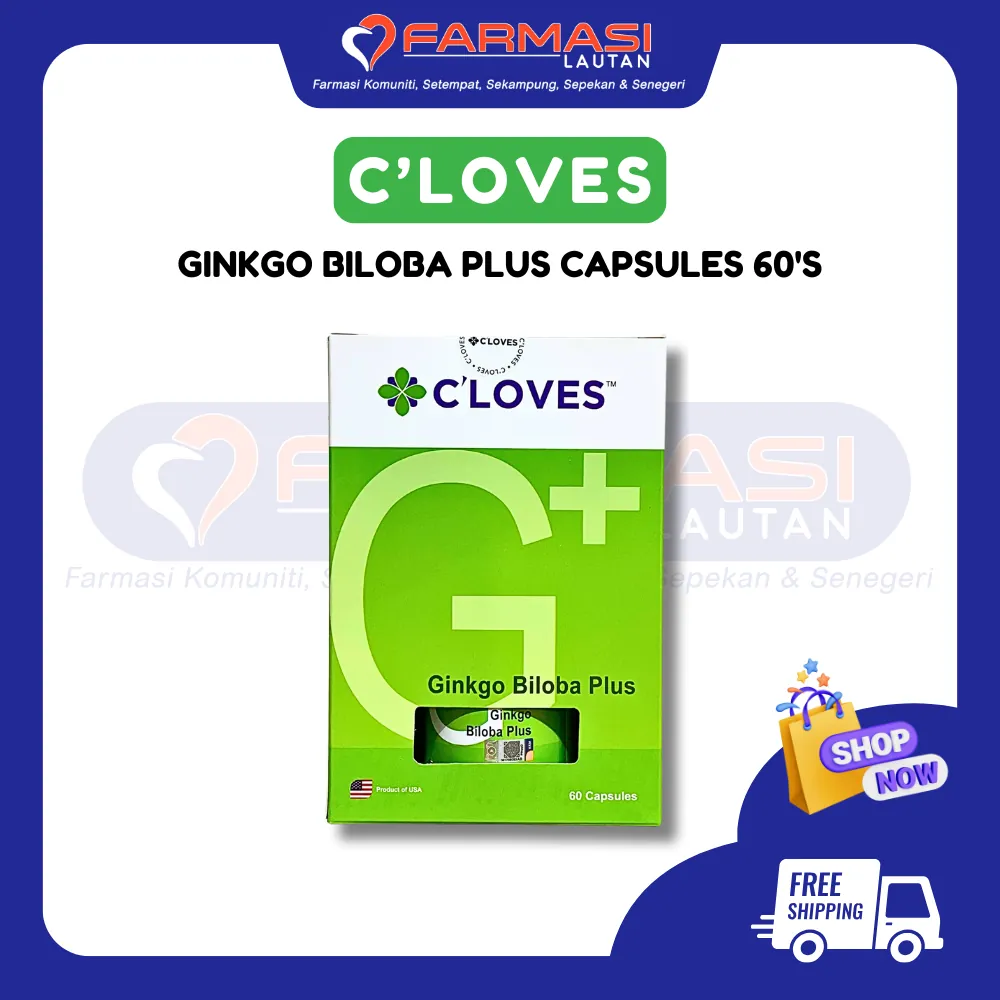 C'LOVES GINKGO BILOBA PLUS 60 CAPS