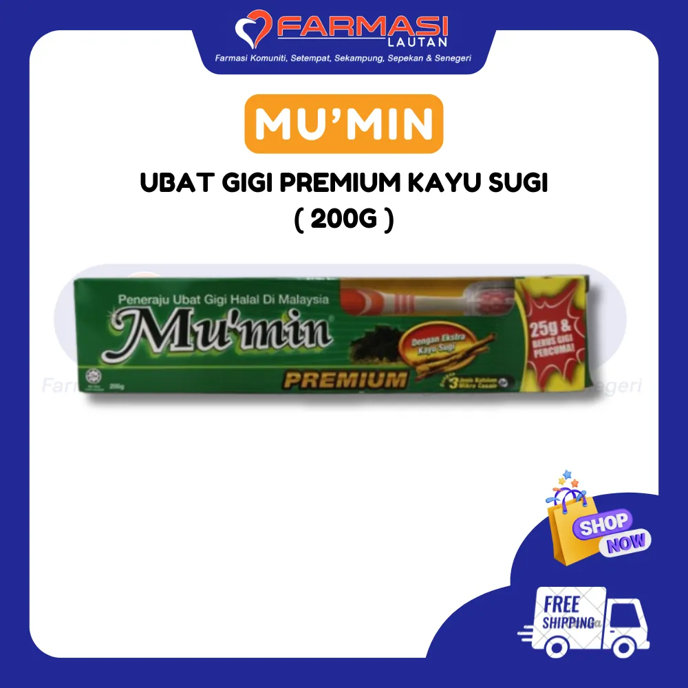 MU'MIN PREMIUM KAYU SUGI 200 G FOC TOOTHBRUSH