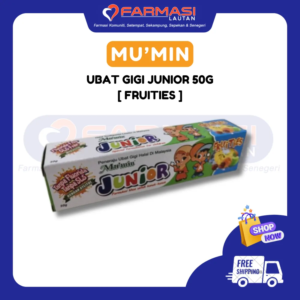 MU'MIN UBAT GIGI JUNIOR FRUITIES 50 G