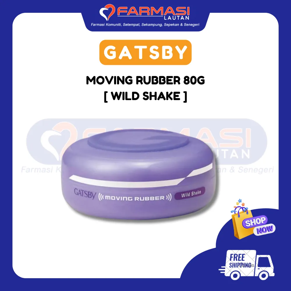 GATSBY MOVING RUBBER WILD SHAKE 80 G