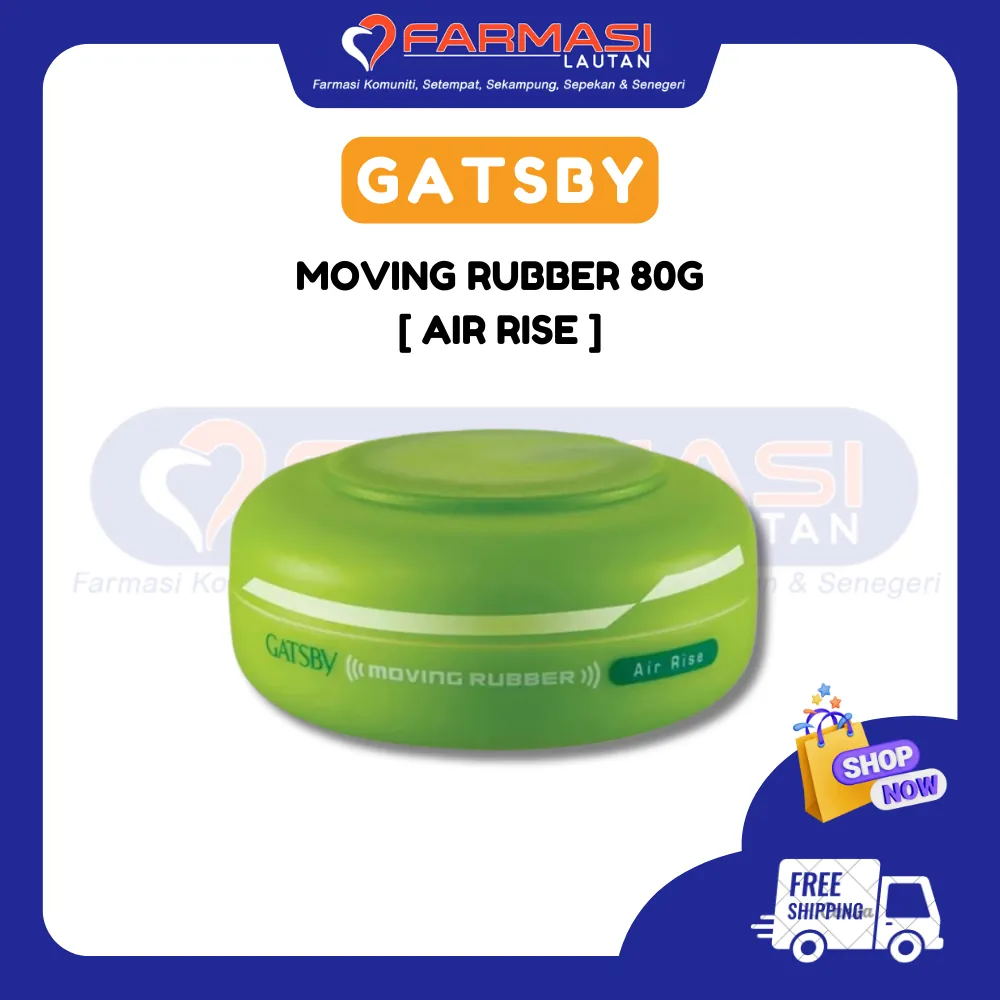 GATSBY MOVING RUBBER AIR RISE 80 G