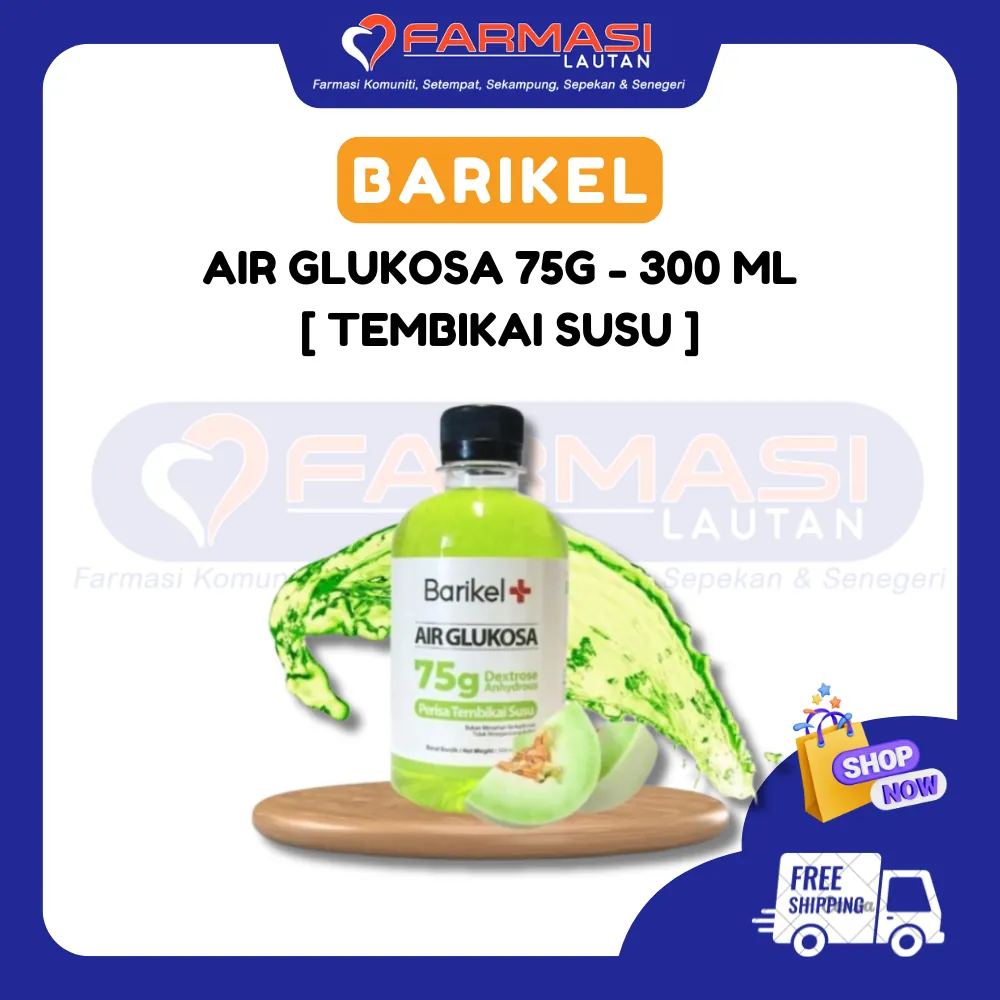 BARIKEL AIR GLUKOSA 75 G TEMBIKAI SUSU 300 ML